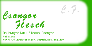 csongor flesch business card